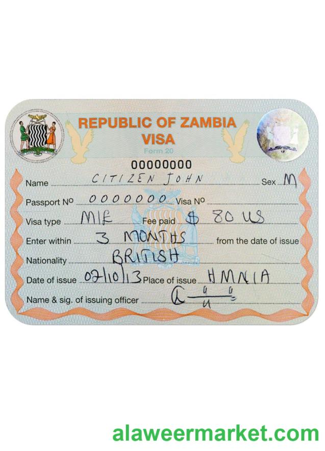ZAMBIA visa